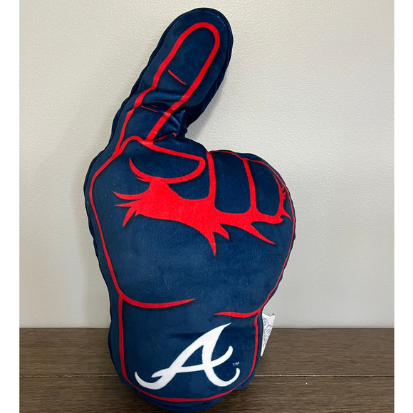 MLB‎ Atlanta Braves Team Fan Finger Pillow Plush - Picture 1 of 5